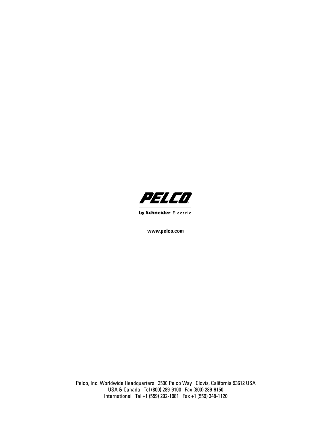 Pelco DX4104 Series manual 