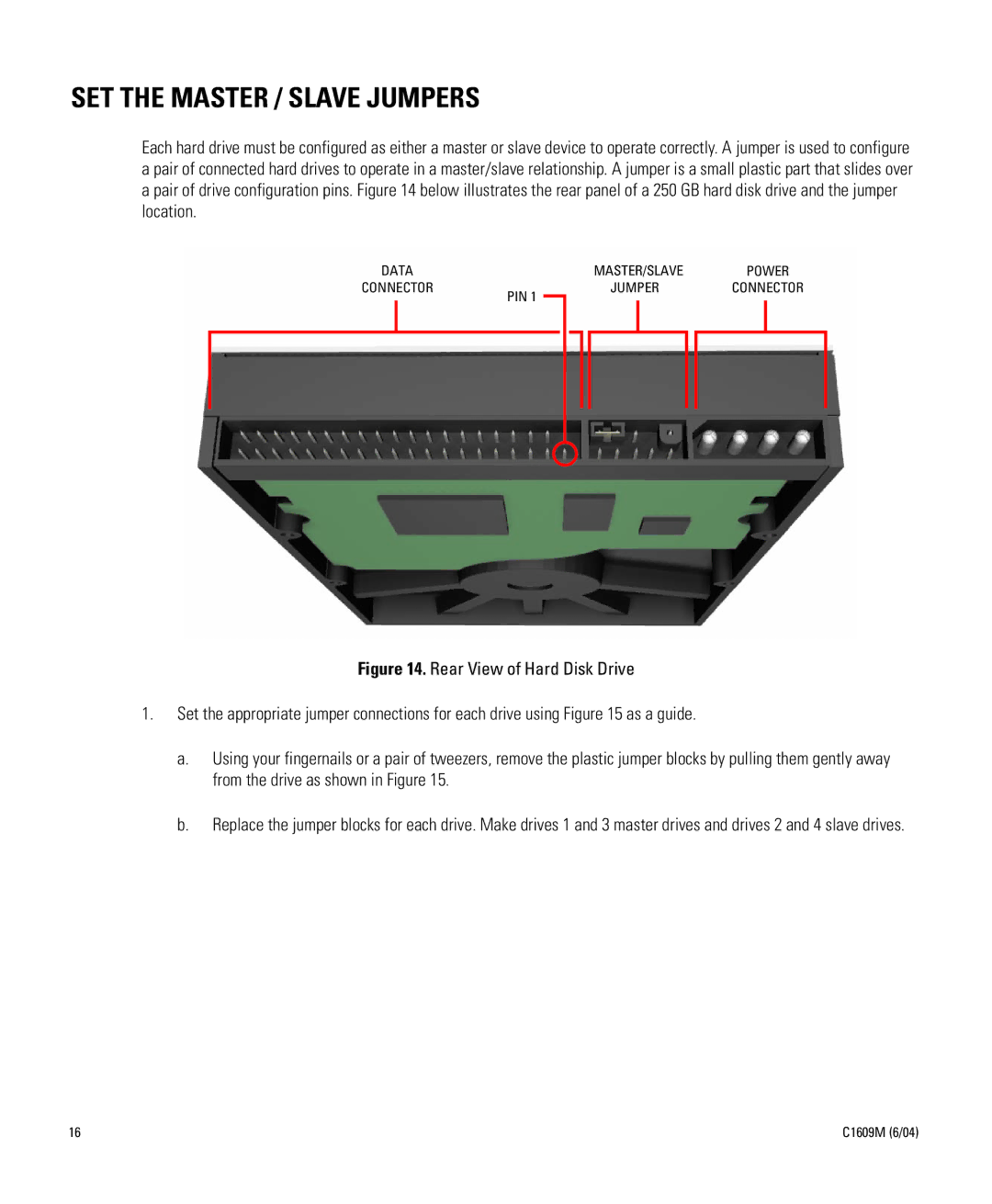 Pelco Dx8000 manual SET the Master / Slave Jumpers 