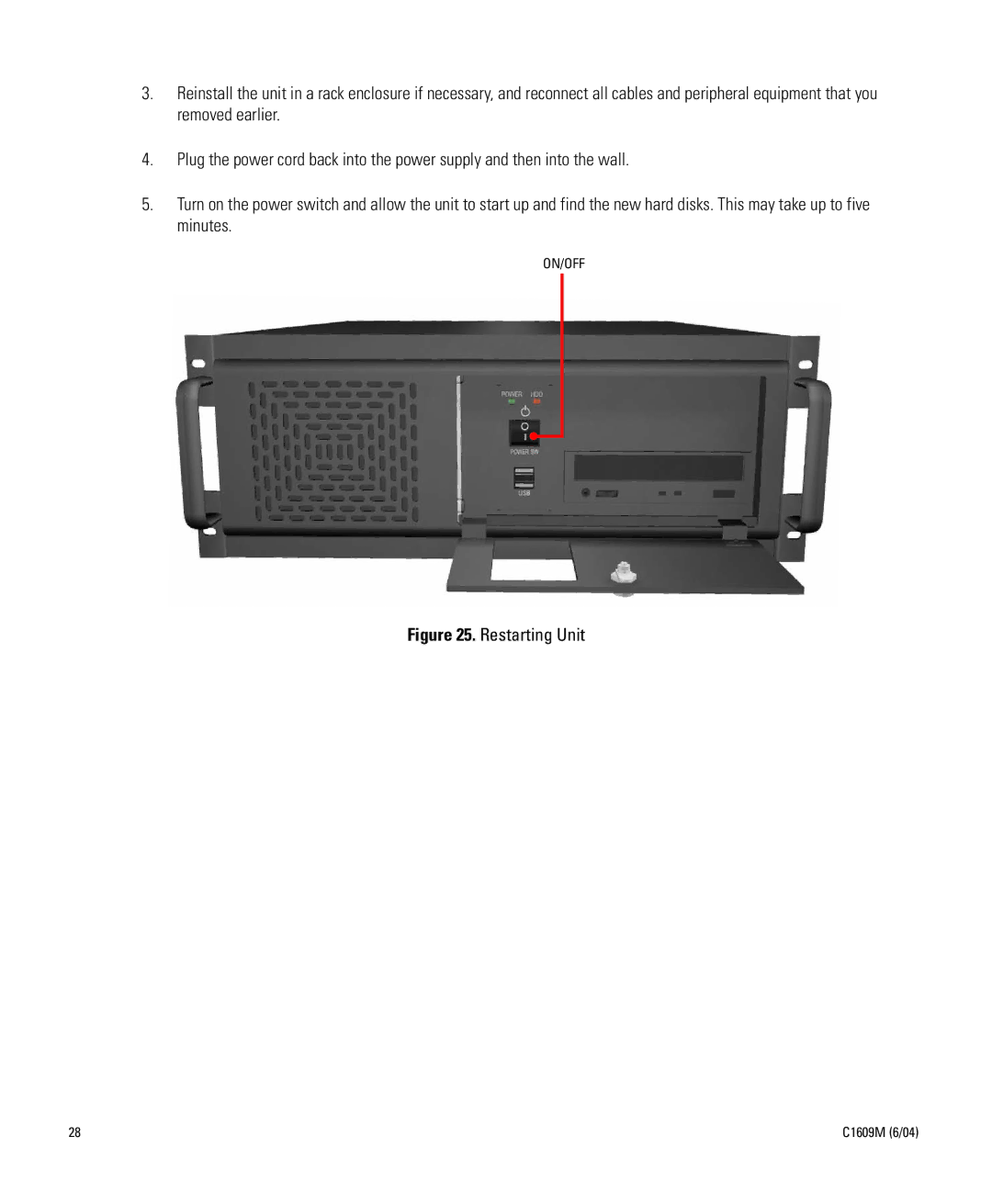 Pelco Dx8000 manual Restarting Unit 