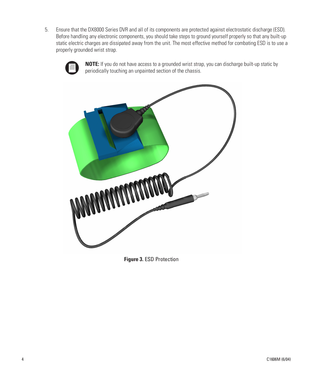 Pelco Dx8000 manual ESD Protection 