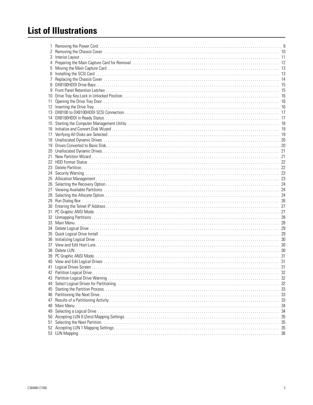 Pelco dx8100 manual List of Illustrations 