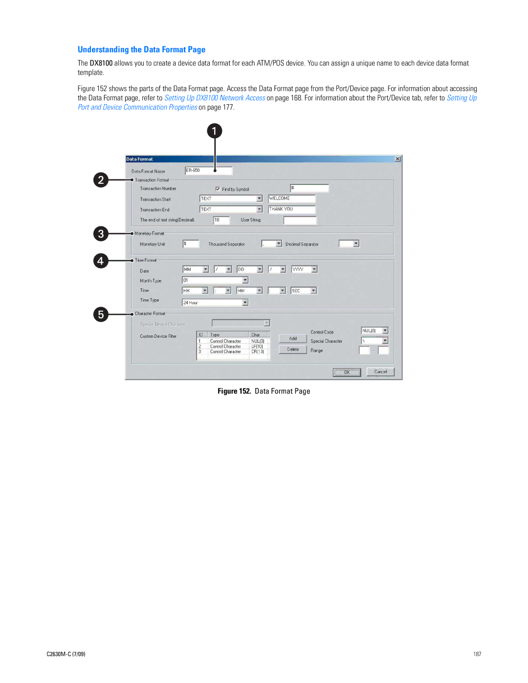 Pelco dx8100 manual Understanding the Data Format 