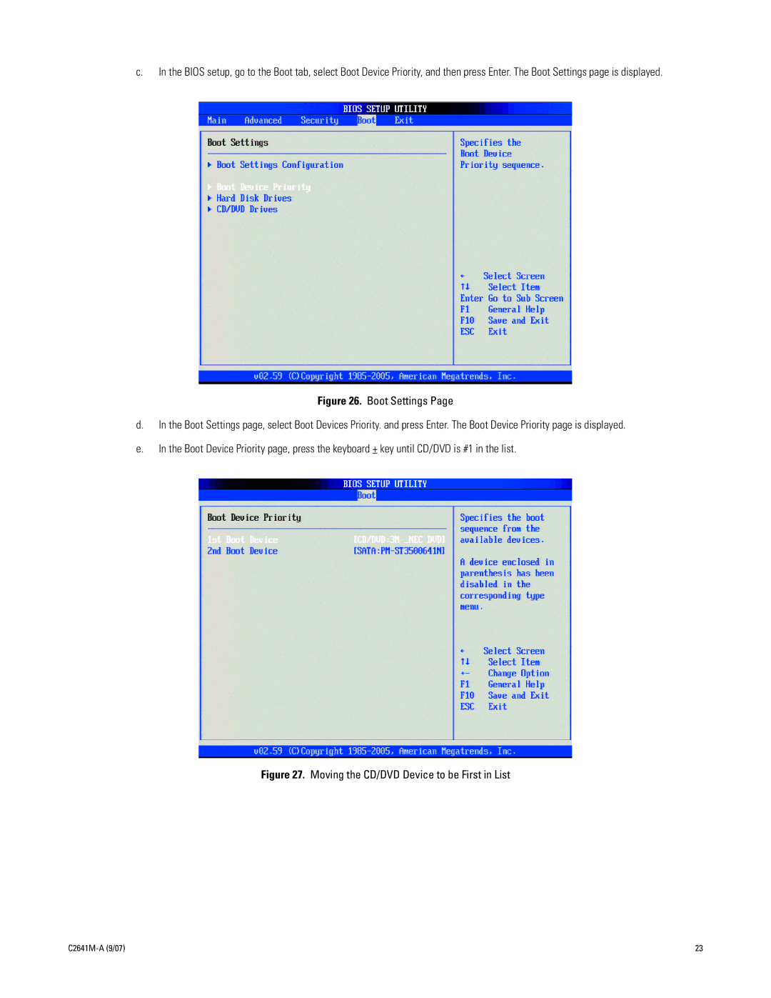 Pelco dx8100 manual Moving the CD/DVD Device to be First in List 