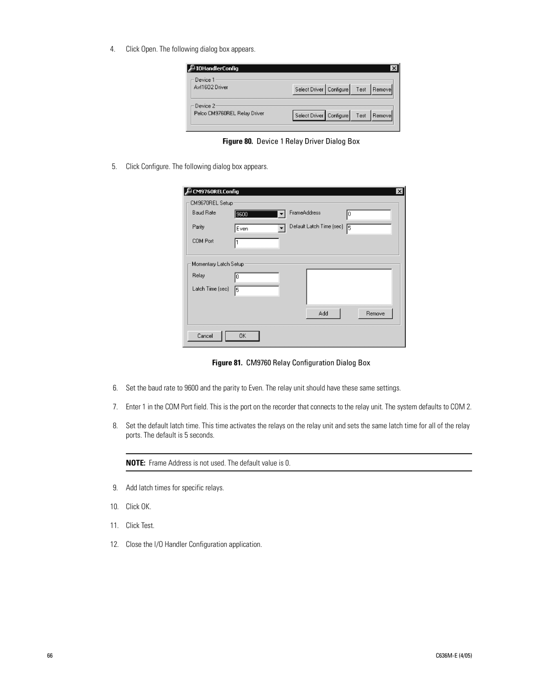 Pelco DX9100 installation manual Click Open. The following dialog box appears 