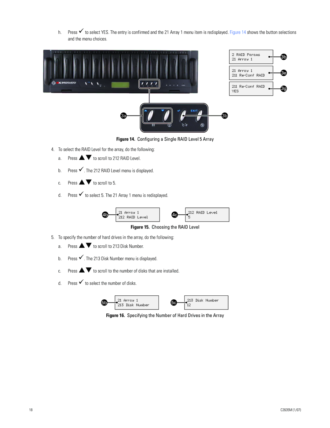 Pelco DX9200HDDI installation manual Specifying the Number of Hard Drives in the Array 