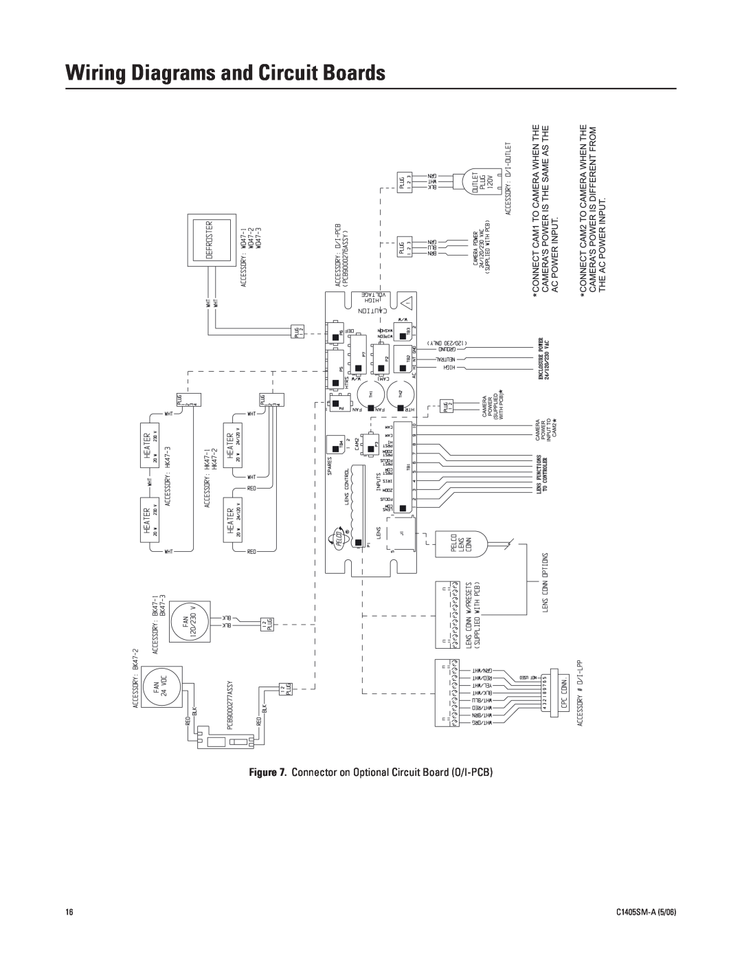 Pelco EH4700 Series manual Wiring Diagrams and Circuit Boards, C1405SM-A5/06 