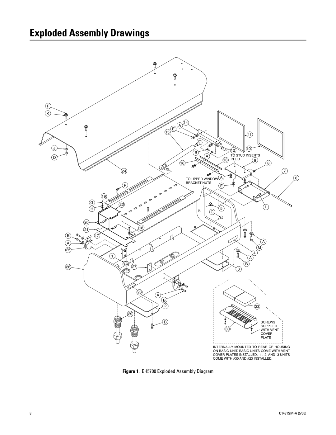 Pelco EH5700 Series manual Exploded Assembly Drawings, 2118 