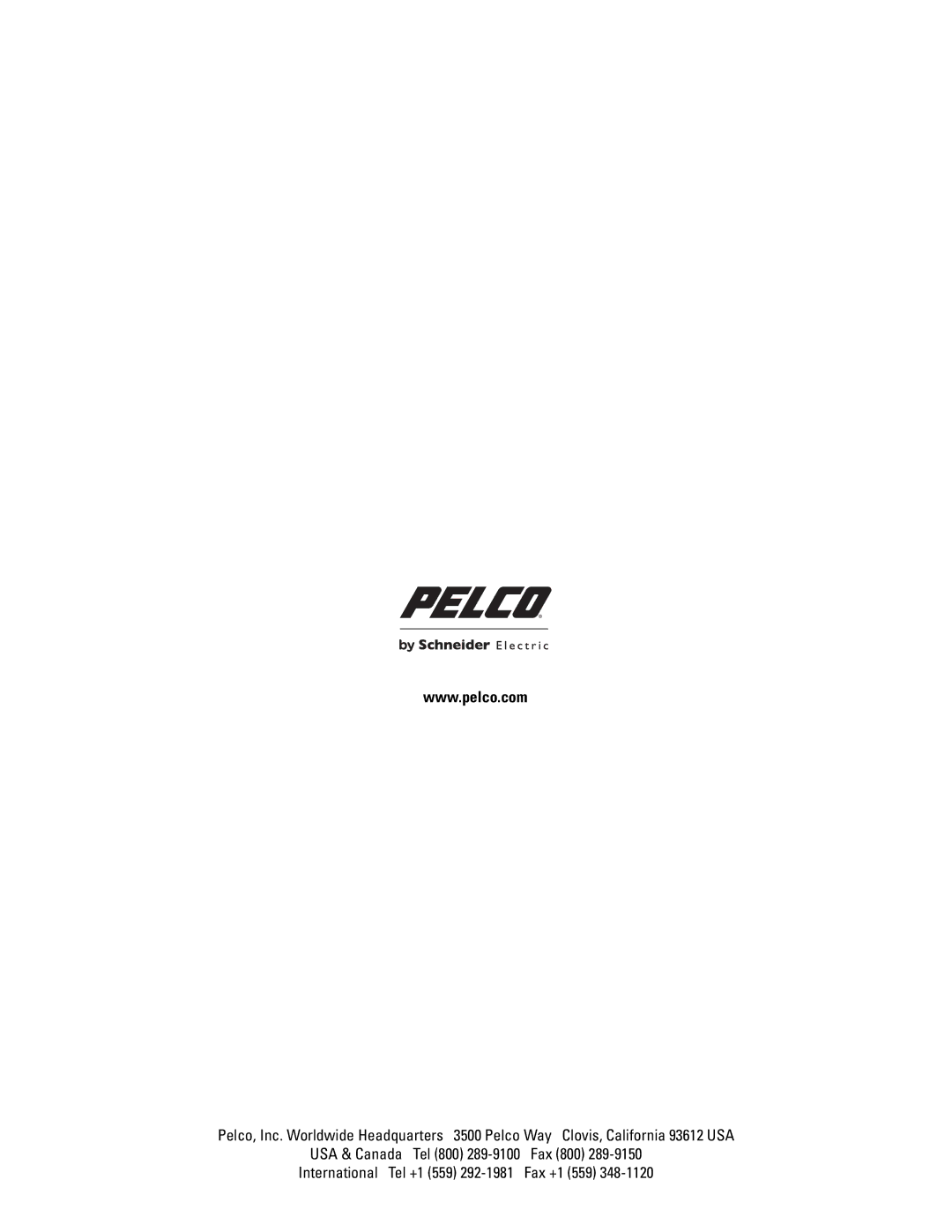 Pelco EH8106L Legacy manual 