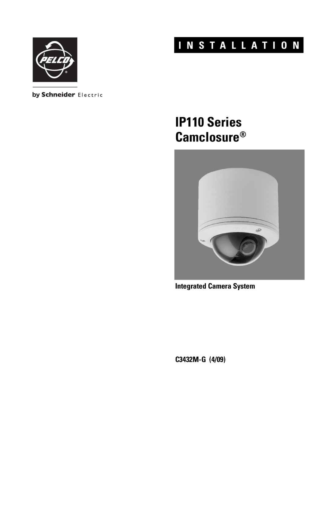 Pelco manual IP110 Series Camclosure 