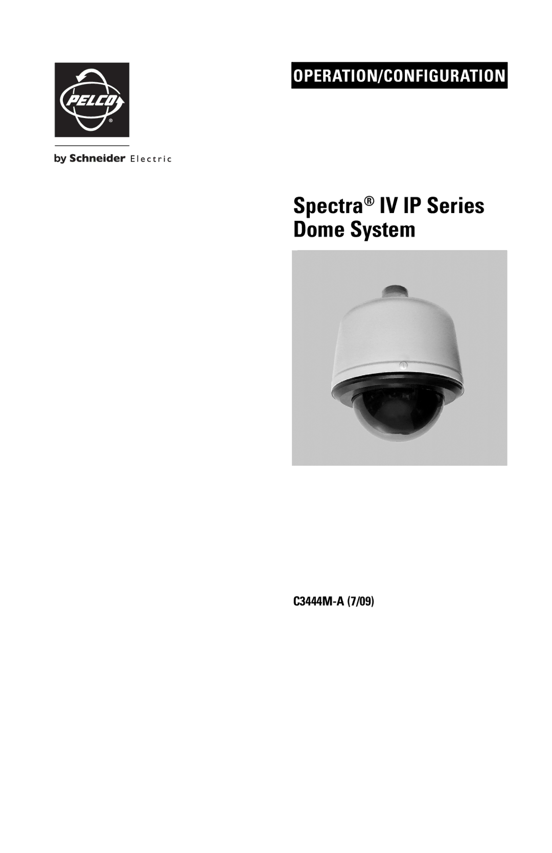 Pelco manual Spectra IV IP Series Dome System 