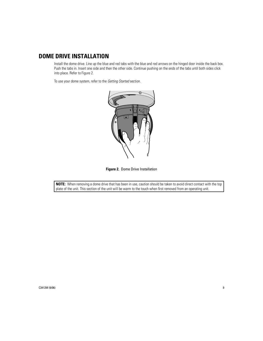 Pelco IV SE manual Dome Drive Installation 