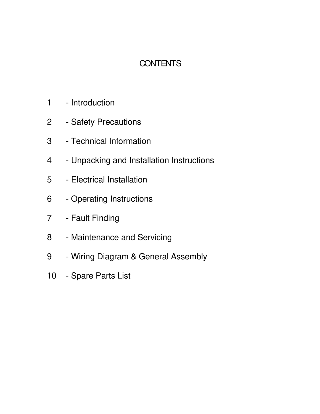 Pelco L560 installation manual Contents 