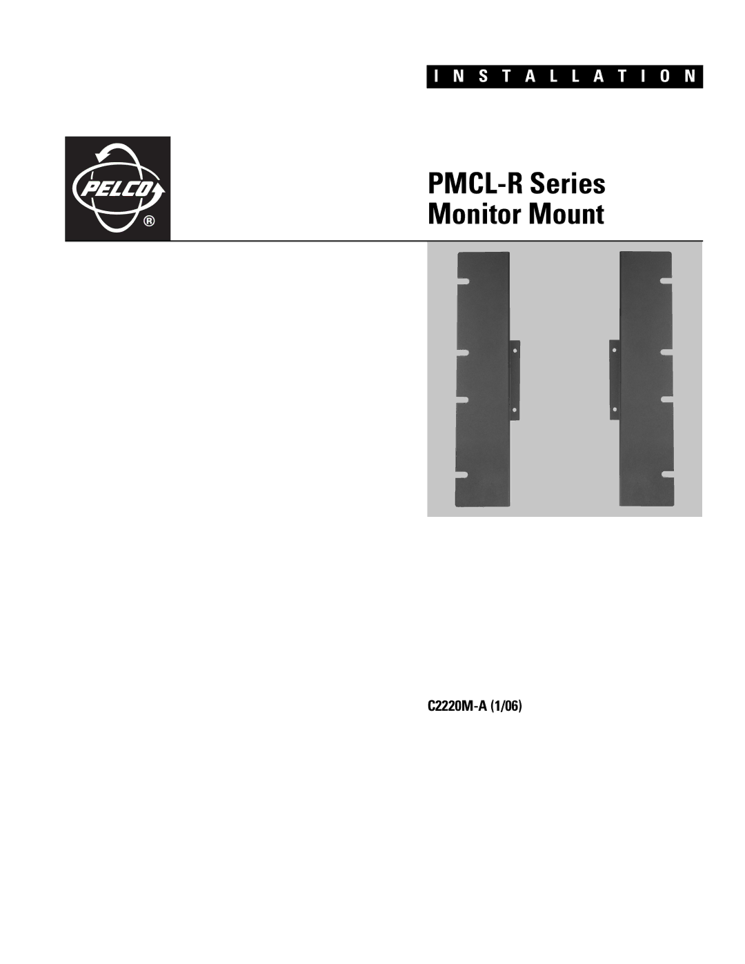 Pelco PMCL-RM19, PMCL-RM17, PMCL-RM15 manual PMCL-R Series Monitor Mount 