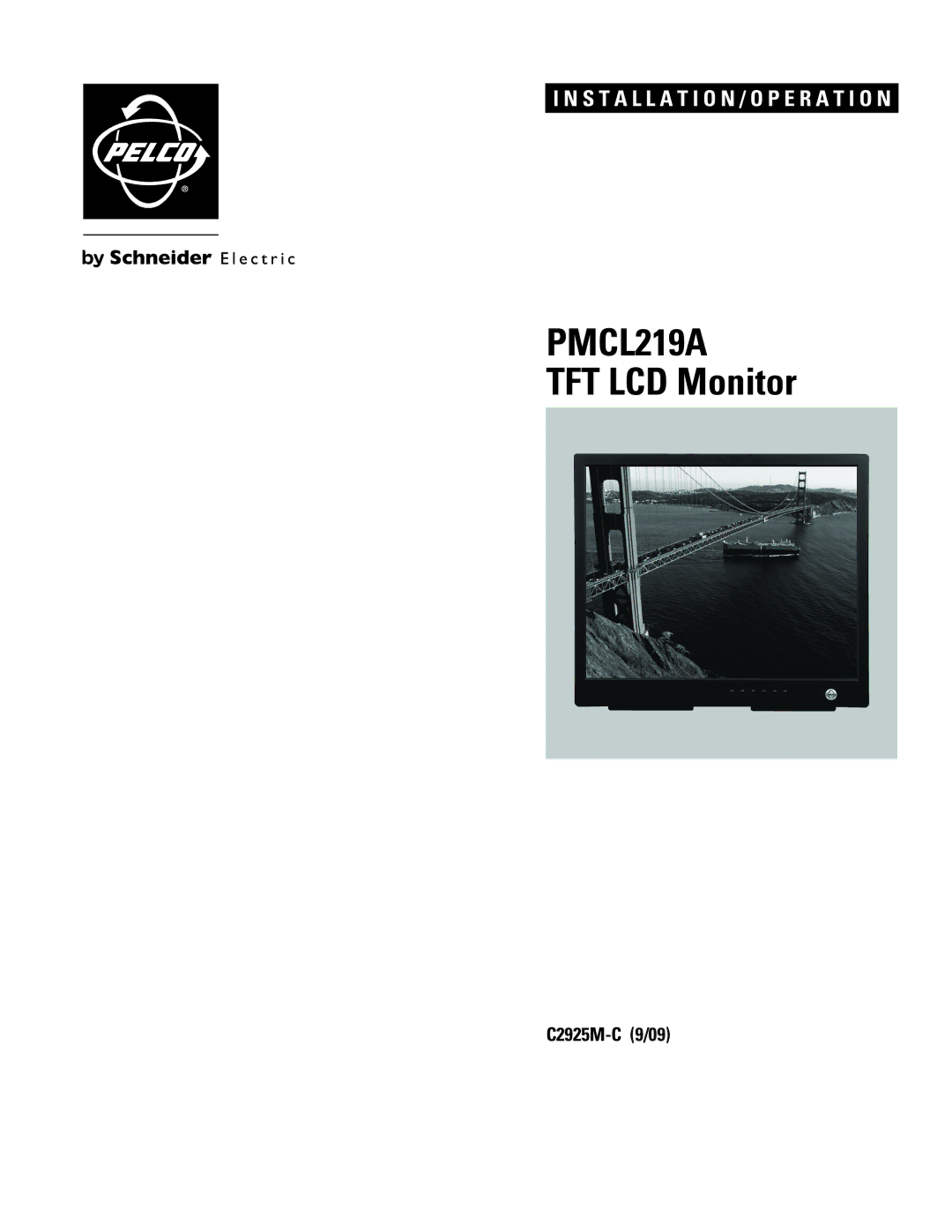 Pelco PMCL219A manual 