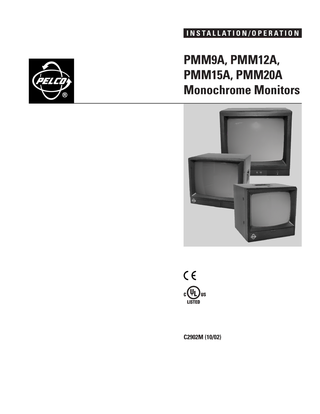 Pelco manual PMM9A, PMM12A PMM15A, PMM20A 