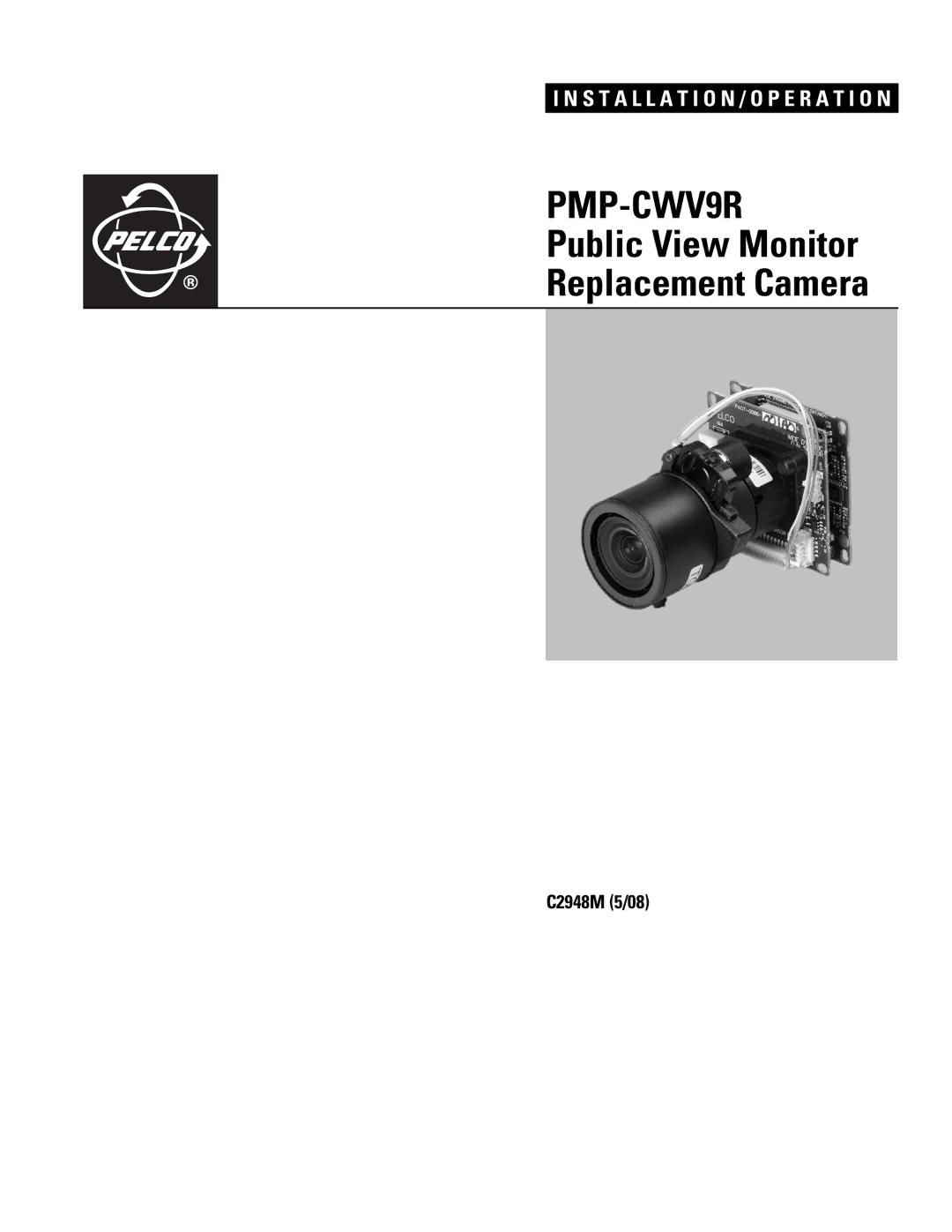 Pelco pmp-cwv9r manual PMP-CWV9R 