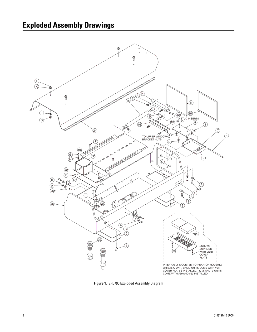 Pelco X1431SM-B (7/09) manual Exploded Assembly Drawings, 2118 