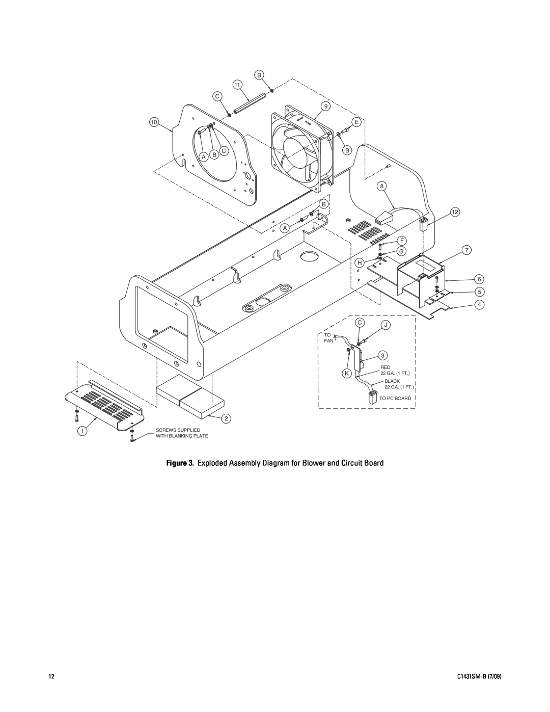 Pelco X1431SM-B (7/09) manual B A F G H 