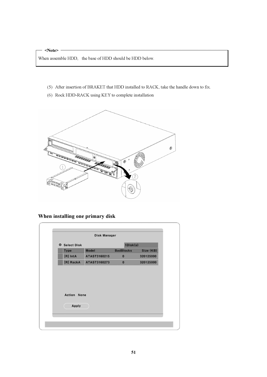 Pelican MD3200M manual When installing one primary disk 