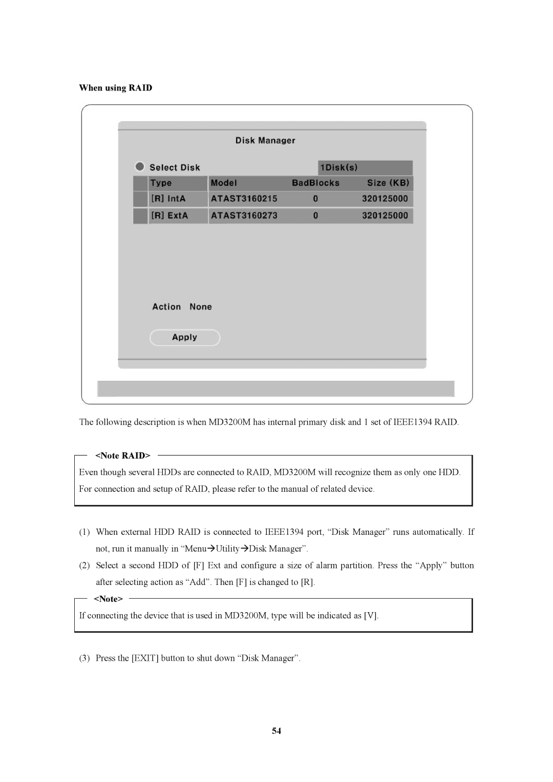 Pelican MD3200M manual When using RAID 