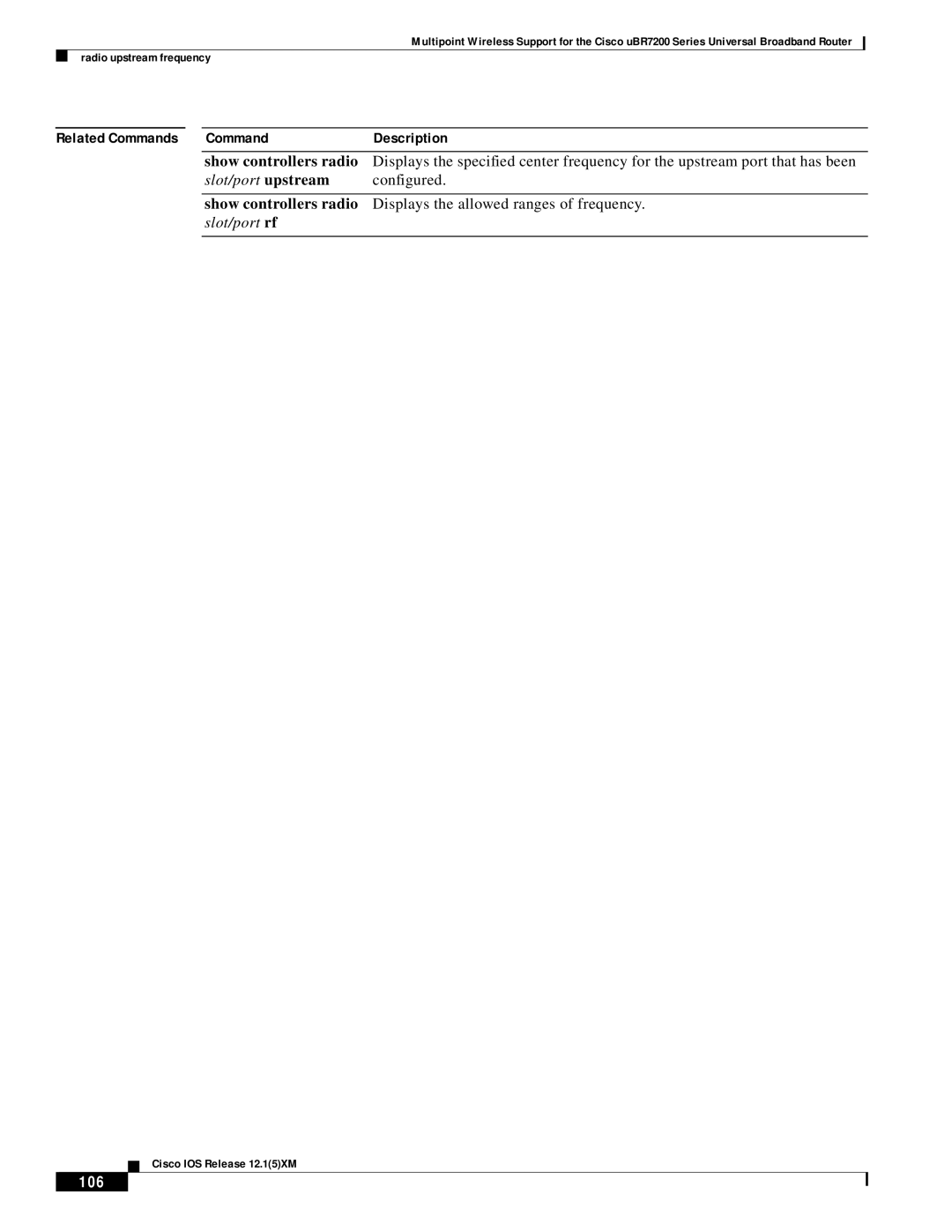 Pengo Computer Accessories UBR7200 manual Related Commands Description, 106 