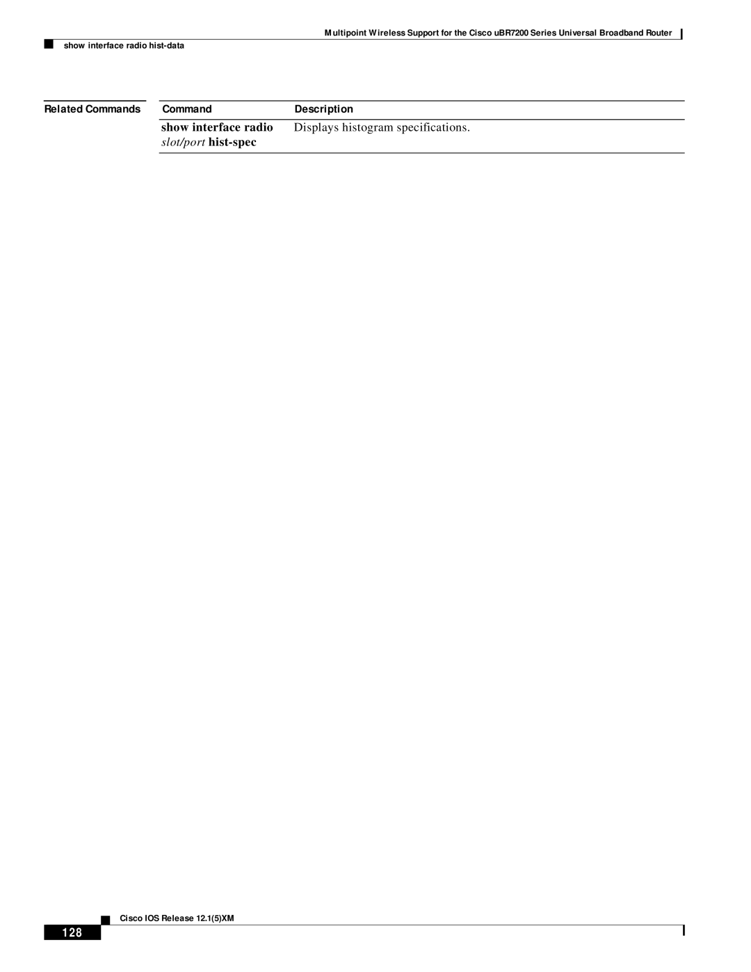 Pengo Computer Accessories UBR7200 manual Show interface radio Displays histogram specifications, 128 