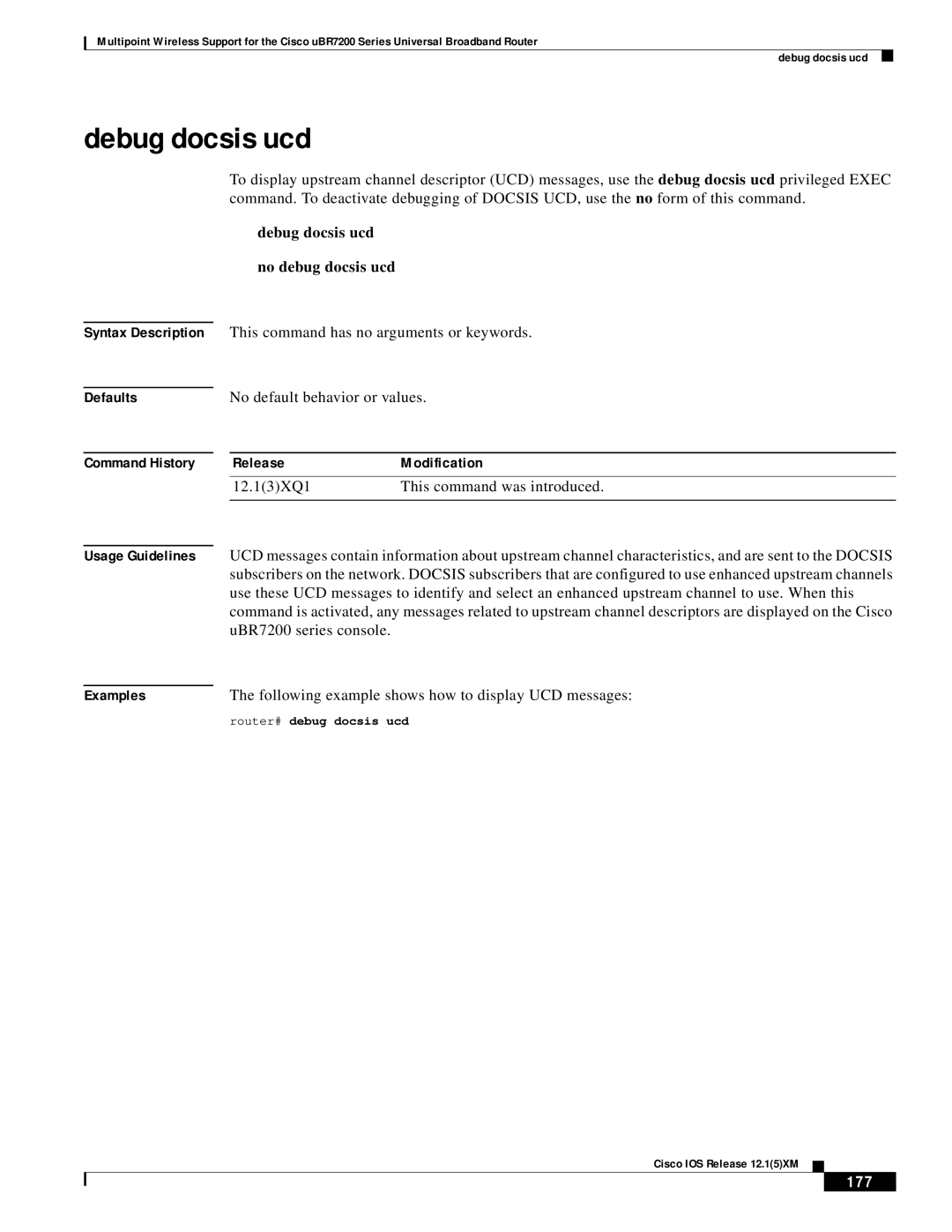 Pengo Computer Accessories manual Debug docsis ucd no debug docsis ucd, UBR7200 series console, 177 