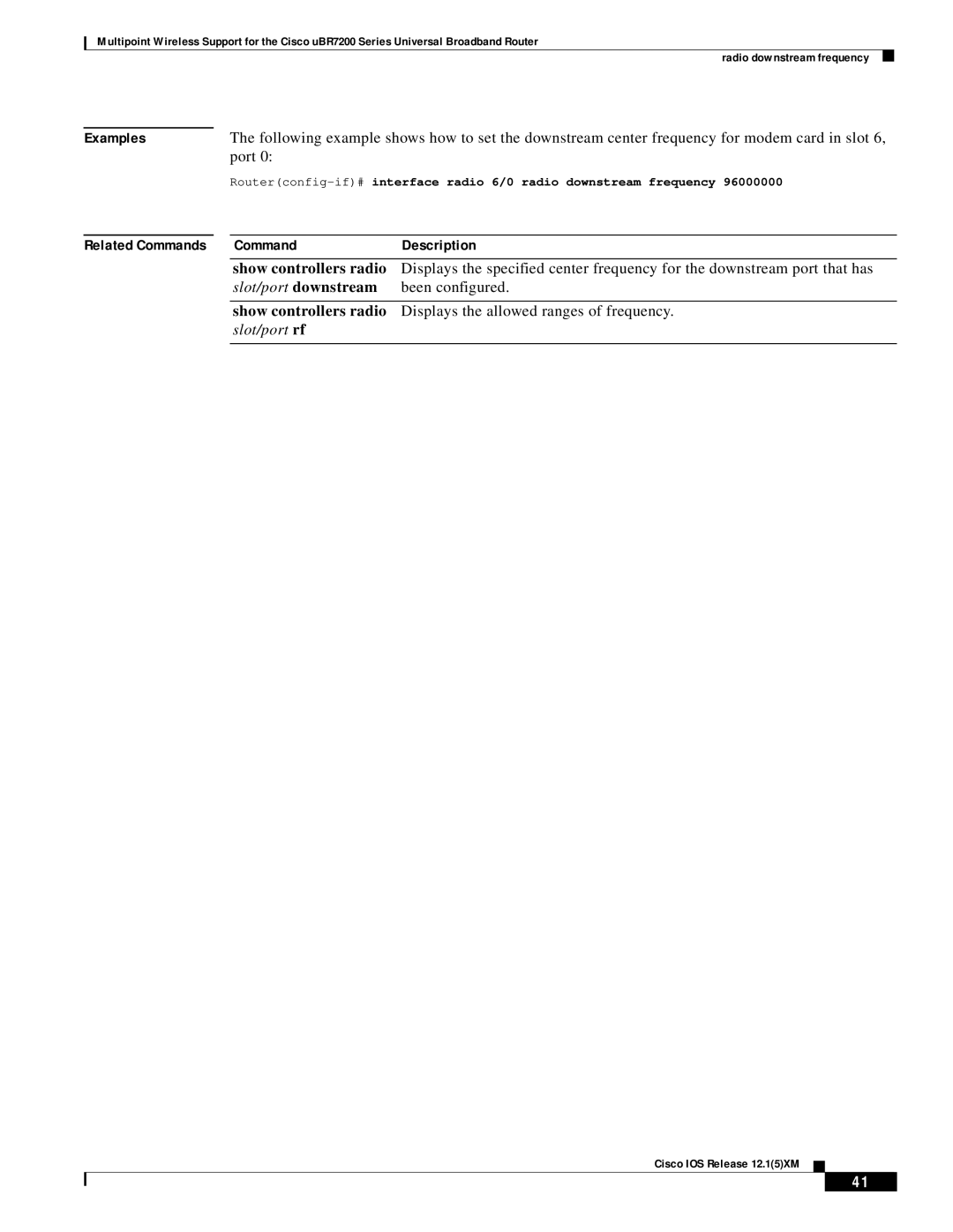 Pengo Computer Accessories UBR7200 manual Been configured, Displays the allowed ranges of frequency 