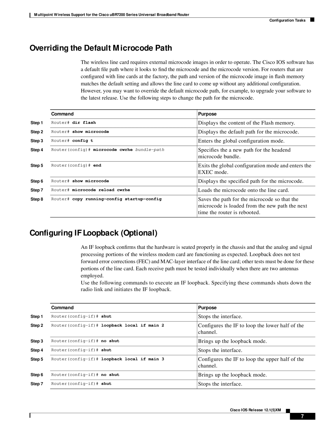 Pengo Computer Accessories UBR7200 manual Overriding the Default Microcode Path, Configuring if Loopback Optional 