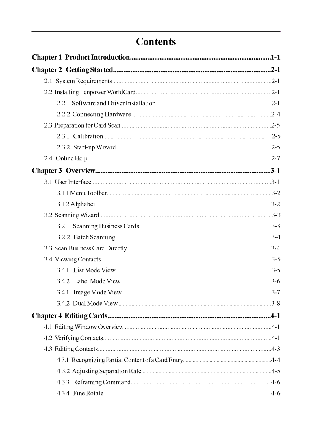 Penpower duet 2 user manual Contents 