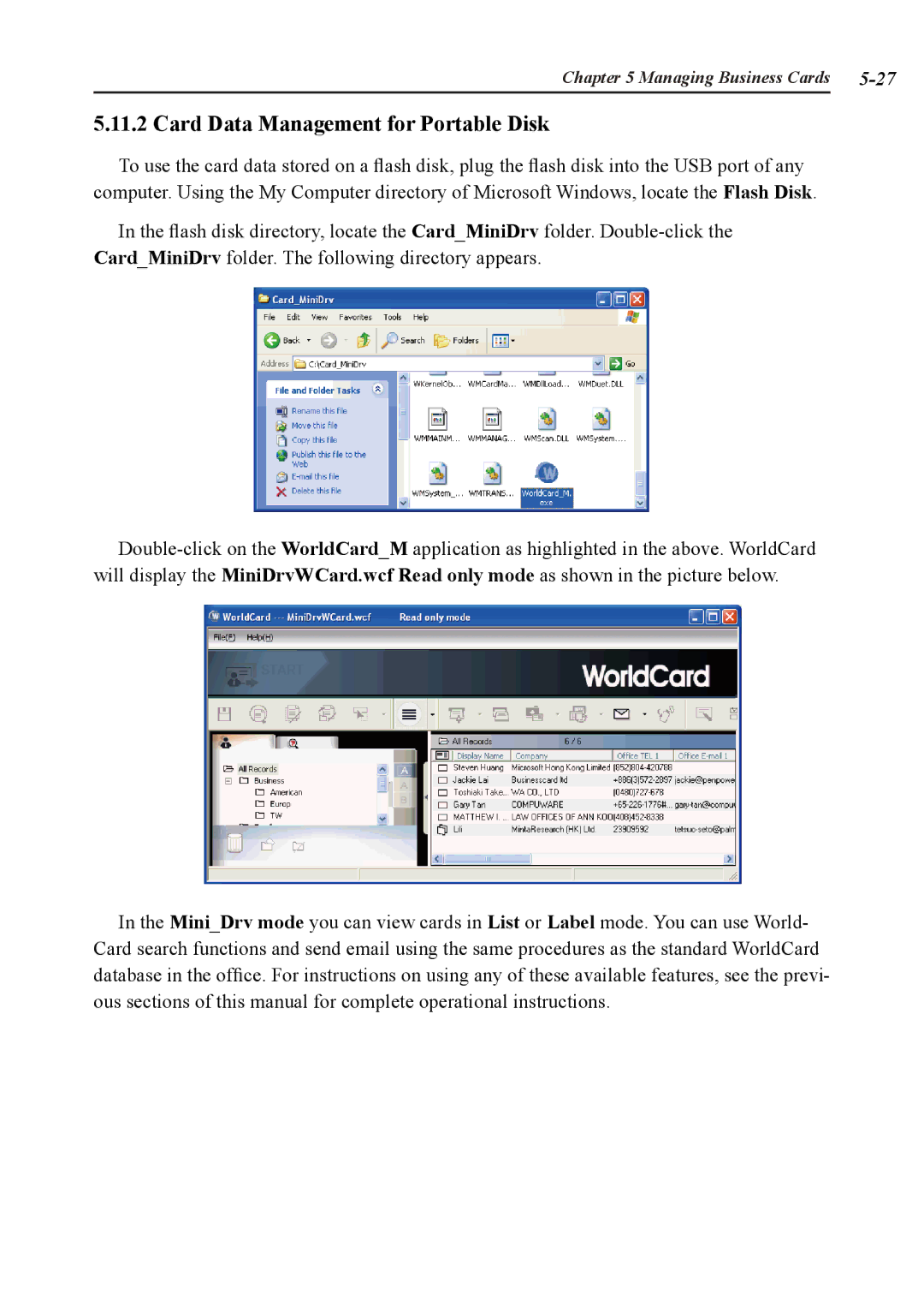 Penpower duet 2 user manual Card Data Management for Portable Disk 