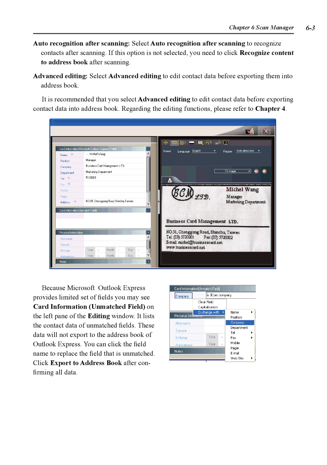 Penpower duet 2 user manual Scan Manager 