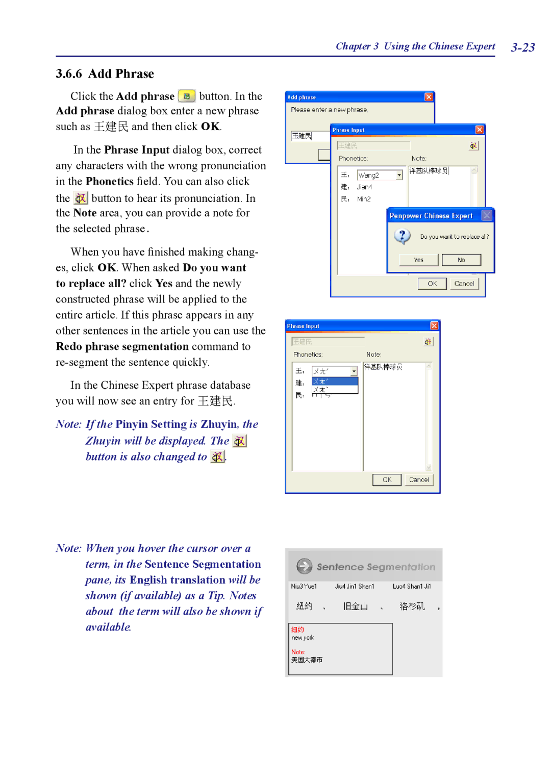 Penpower PCE Writing Pad, PCE Trial, PCE Standard, PCE Scanner user manual Add Phrase 