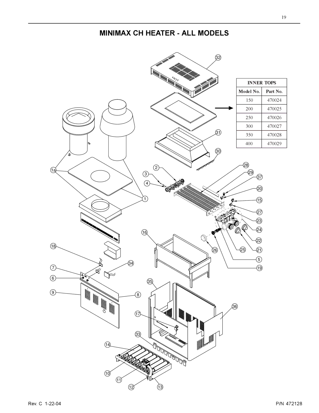 Pentair installation manual Minimax CH Heater ALL Models 