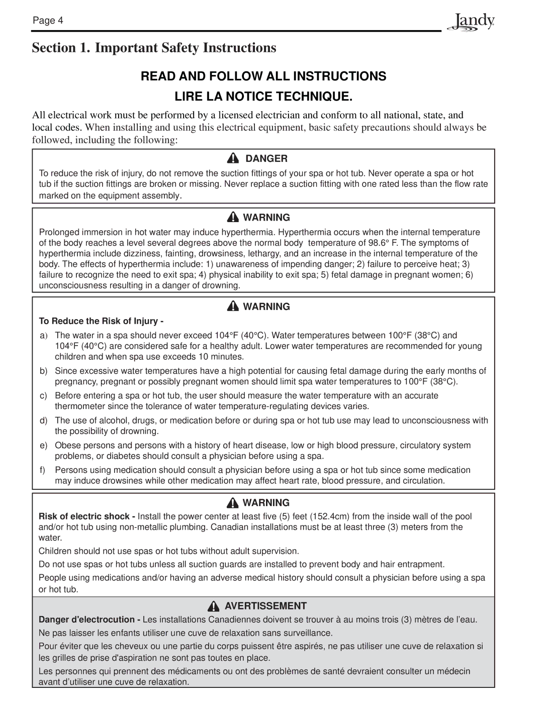 Pentair and P8, P4, PS8, PS4, PS6 installation manual Important Safety Instructions, To Reduce the Risk of Injury 