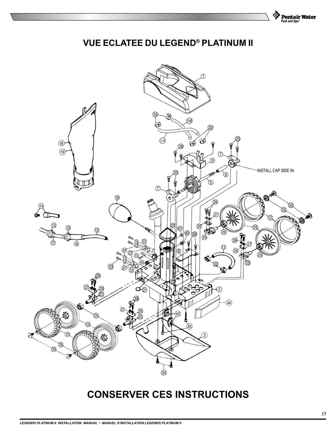 Pentair Platinum II installation manual Conserver CES Instructions 