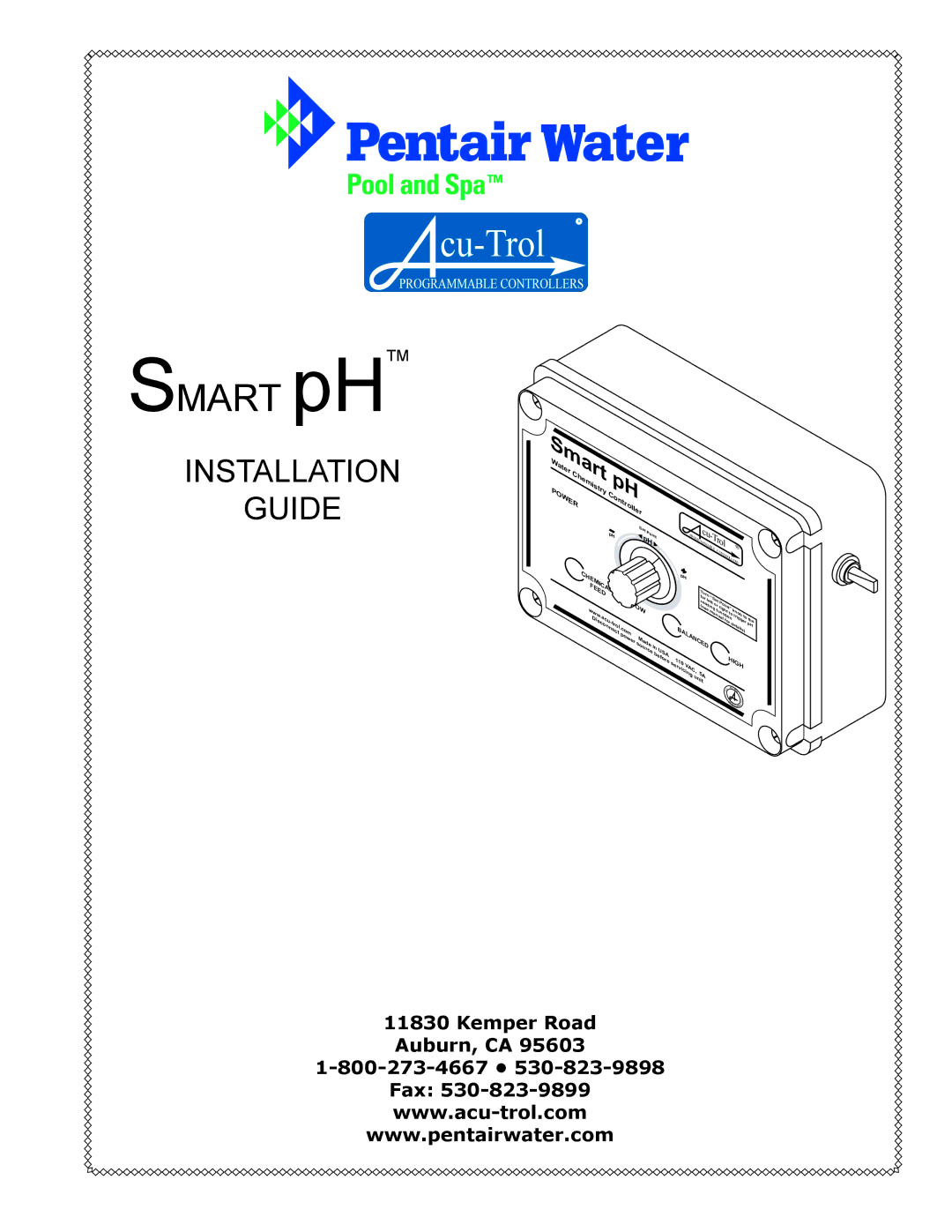 Pentair manual Smart pHTM 