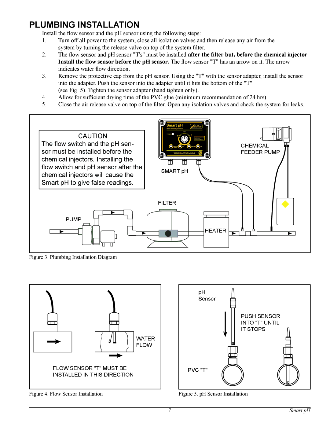 Pentair Smart pH manual Plumbing Installation, Pump 