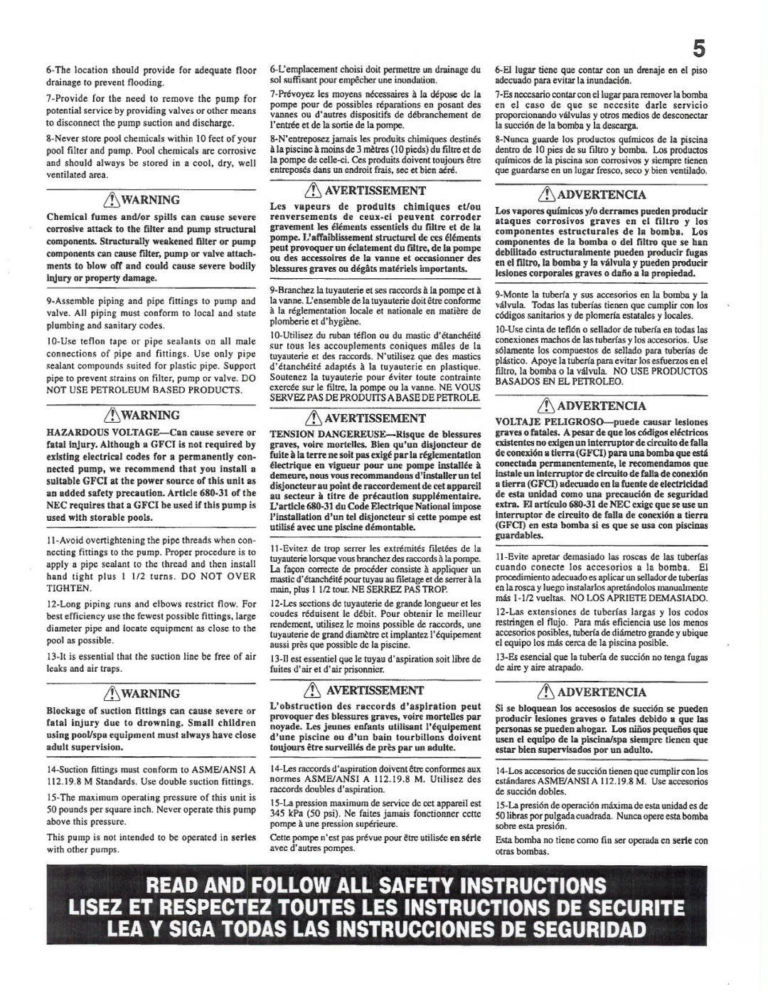 Pentair Waterfall manual 