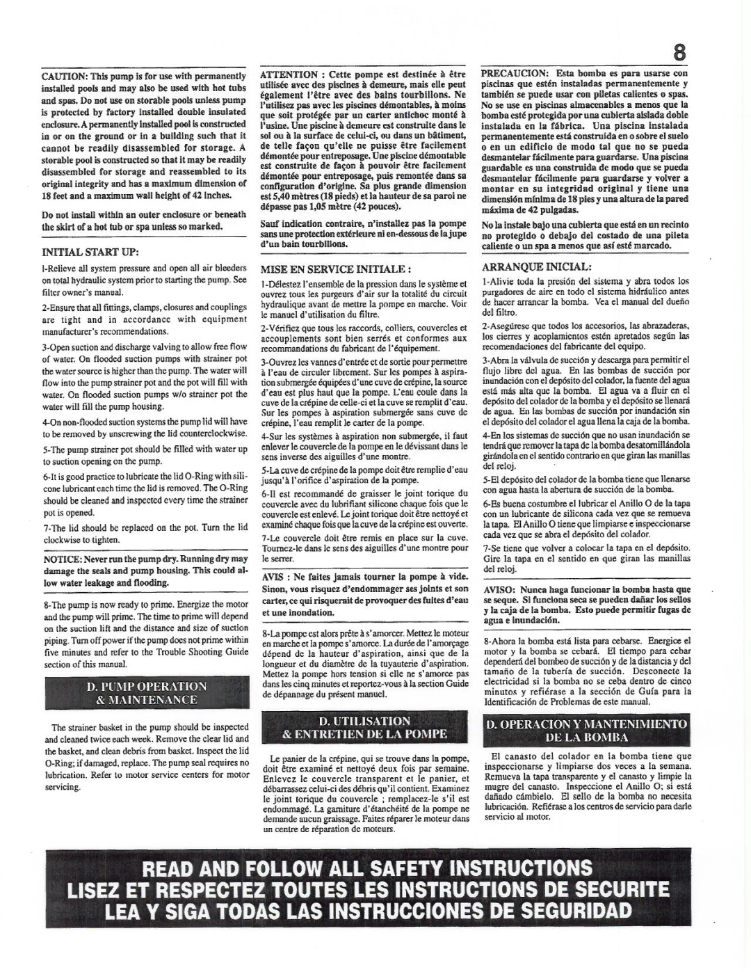 Pentair Waterfall manual 