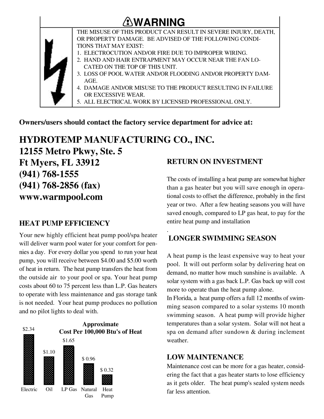 Pentair XLS600, XLS800, XLS1000, CP12 Return on Investment, Heat Pump Efficiency, Longer Swimming Season, LOW Maintenance 