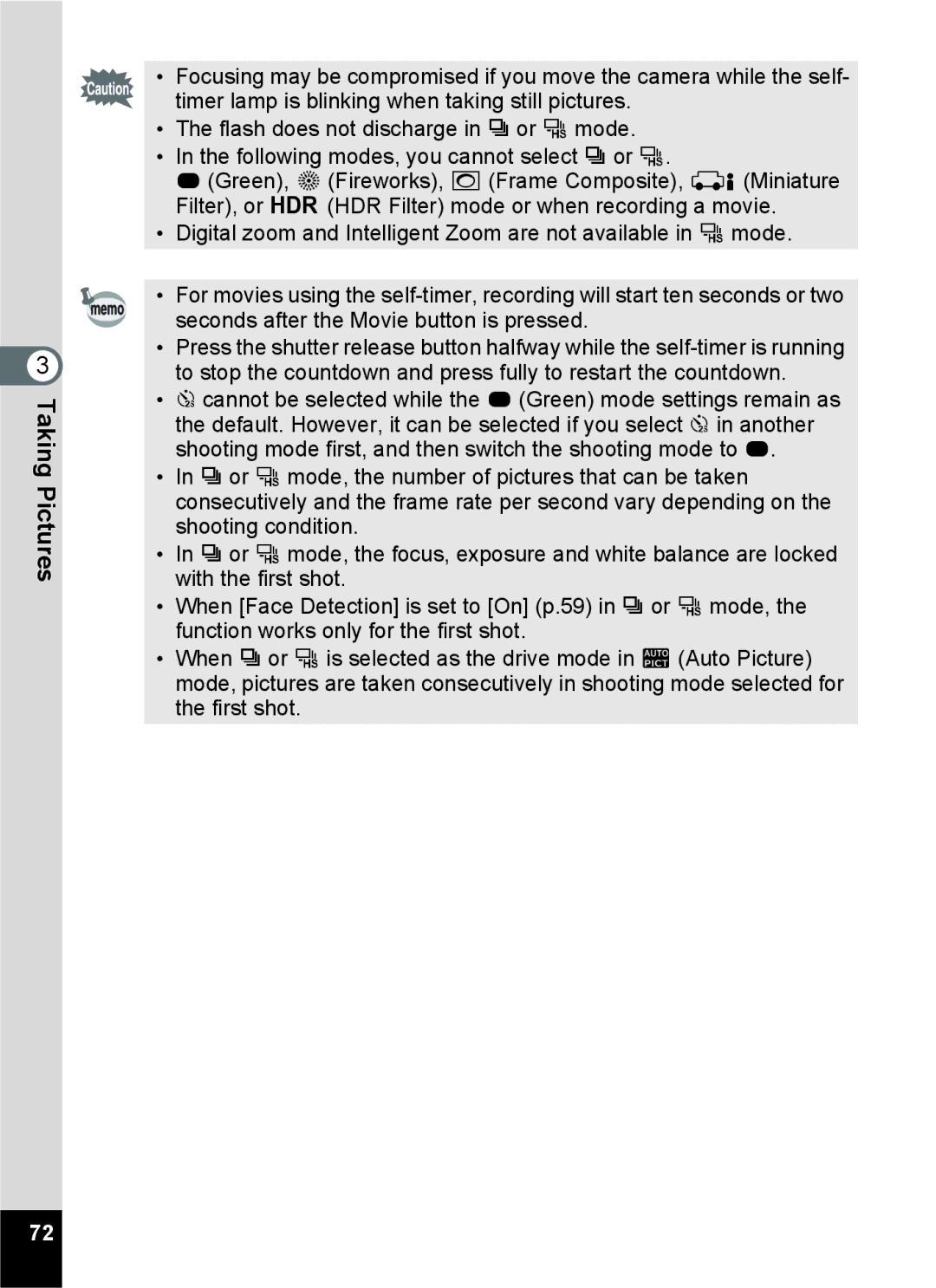 Pentax 14071 specifications TakingPictures 