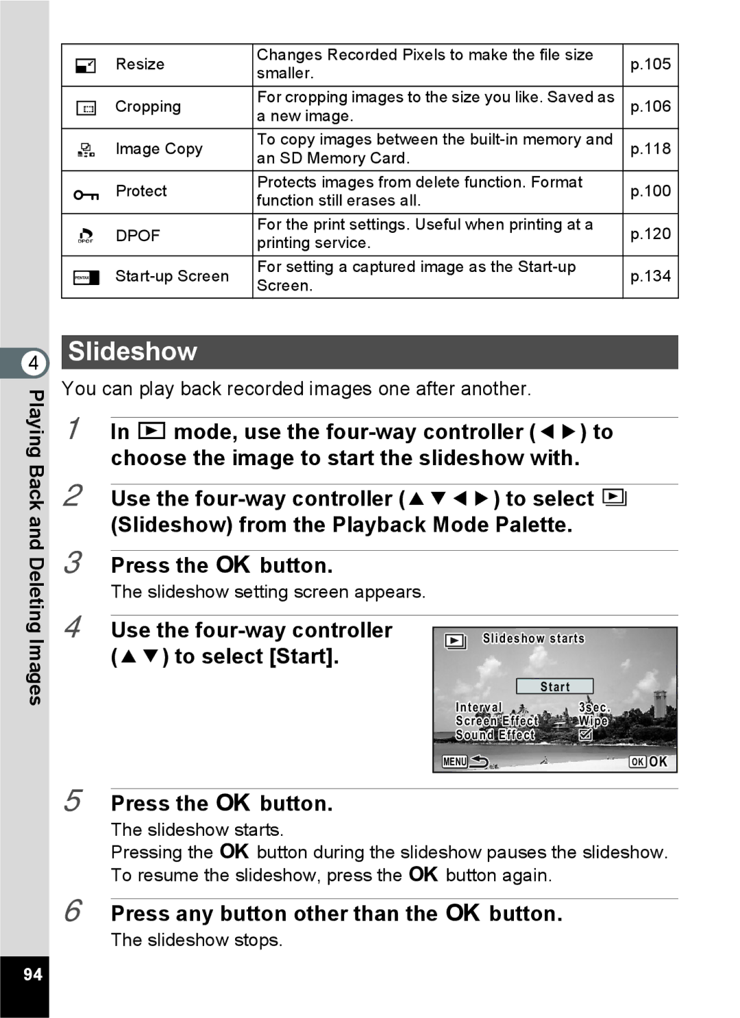 Pentax 14071 specifications Slideshow 