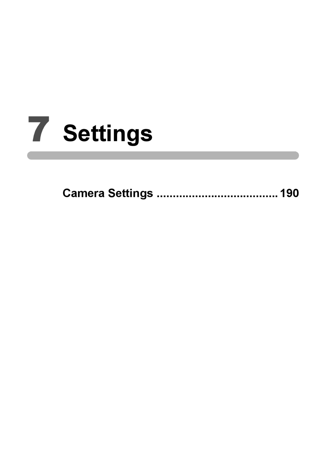 Pentax 14161, 14191, 14176 specifications Settings 