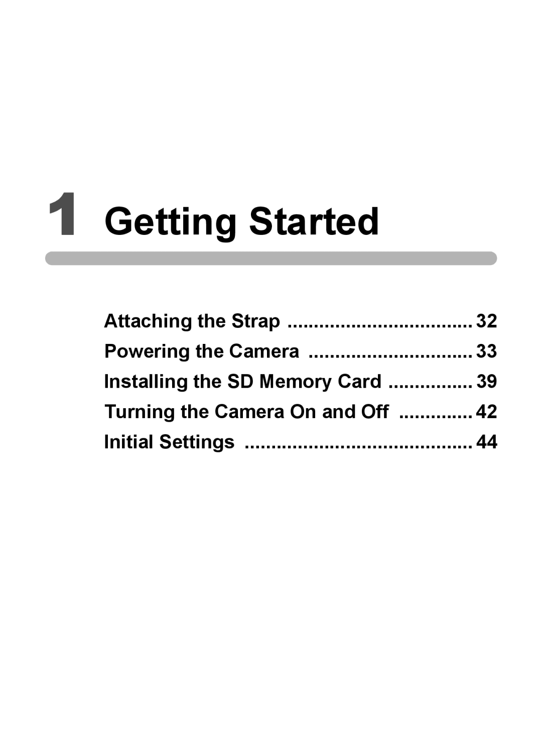 Pentax 14191, 14176, 14161 specifications Getting Started 