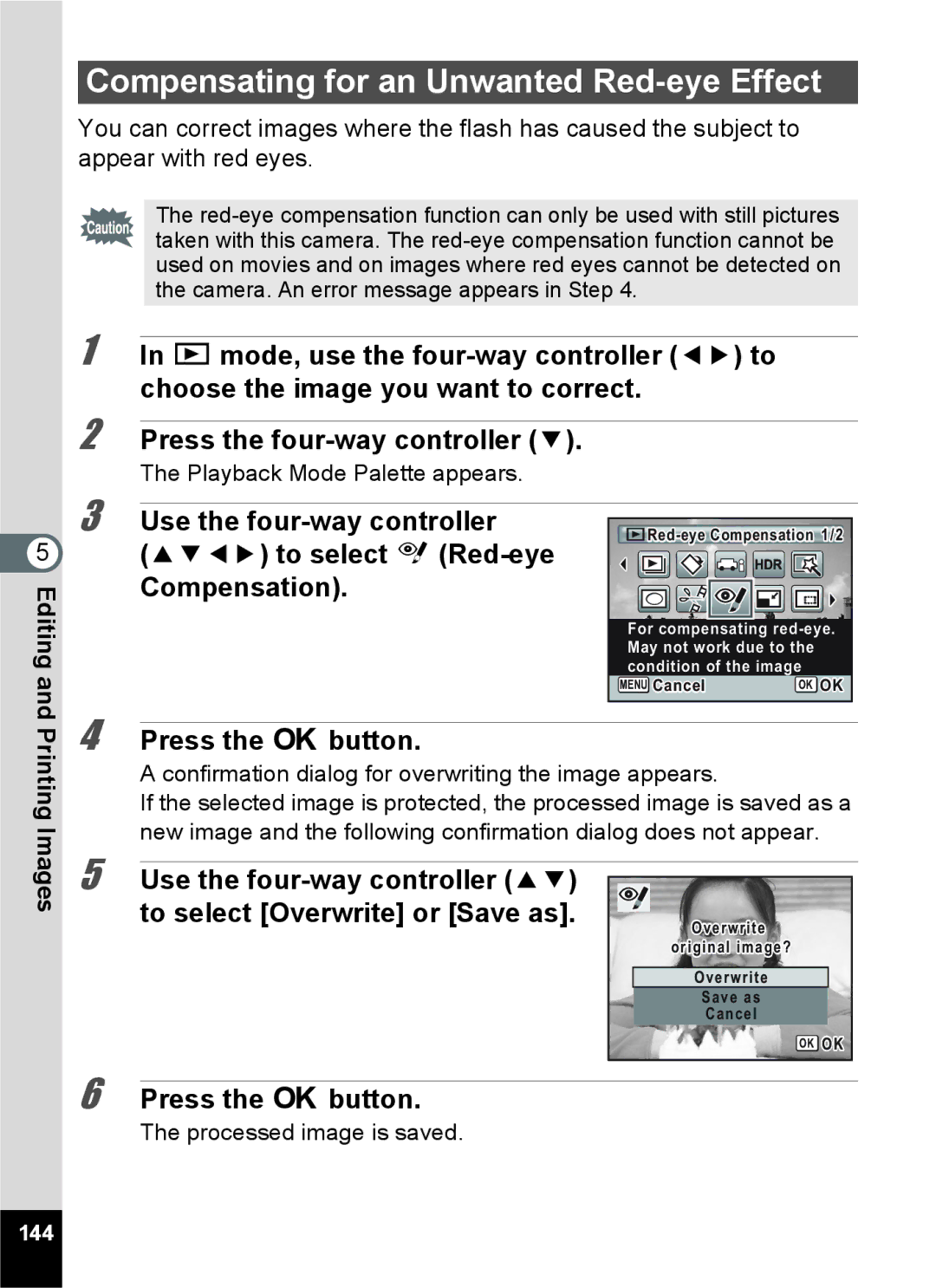 Pentax 15921 manual Compensation, 144 