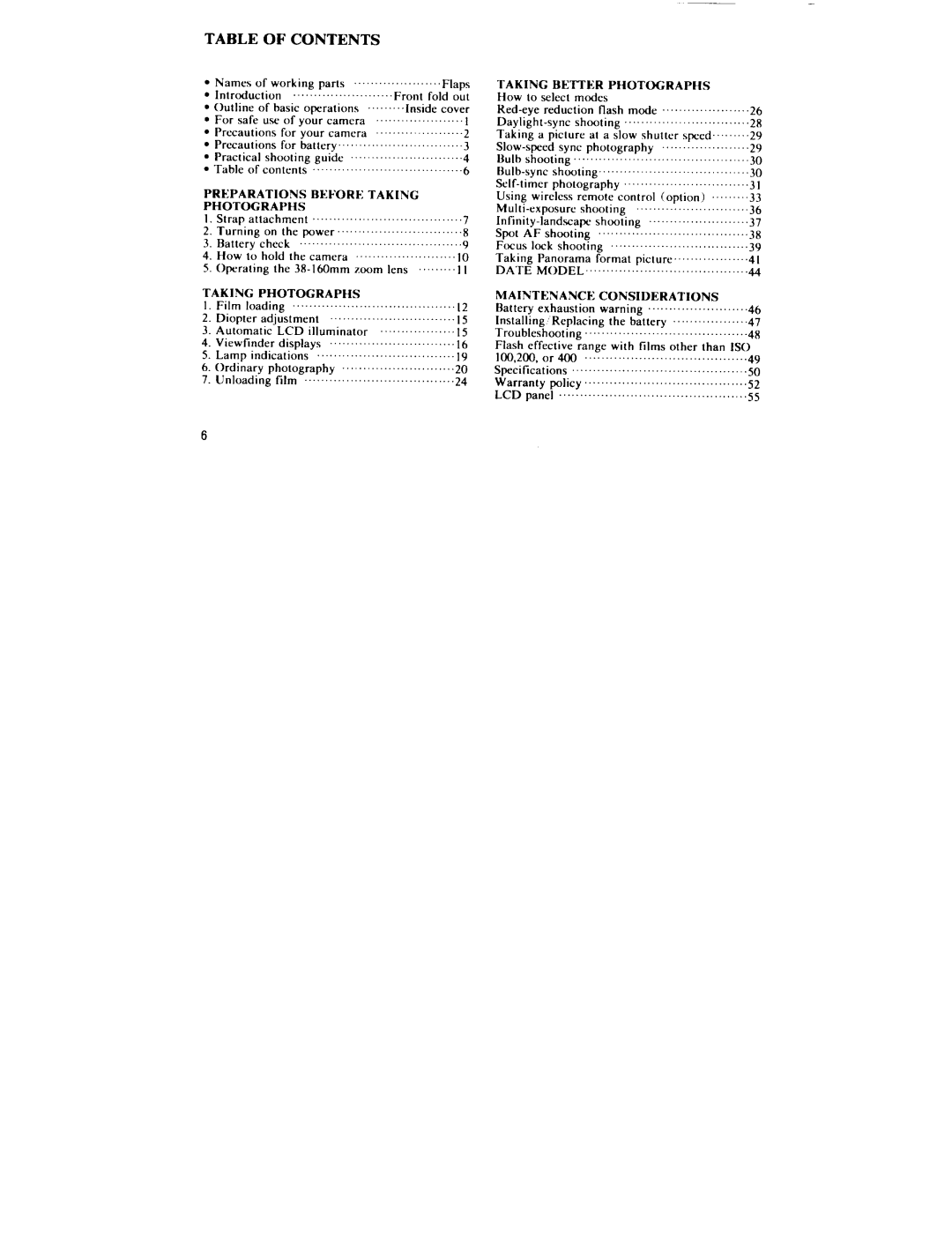 Pentax 160 DATE manual 