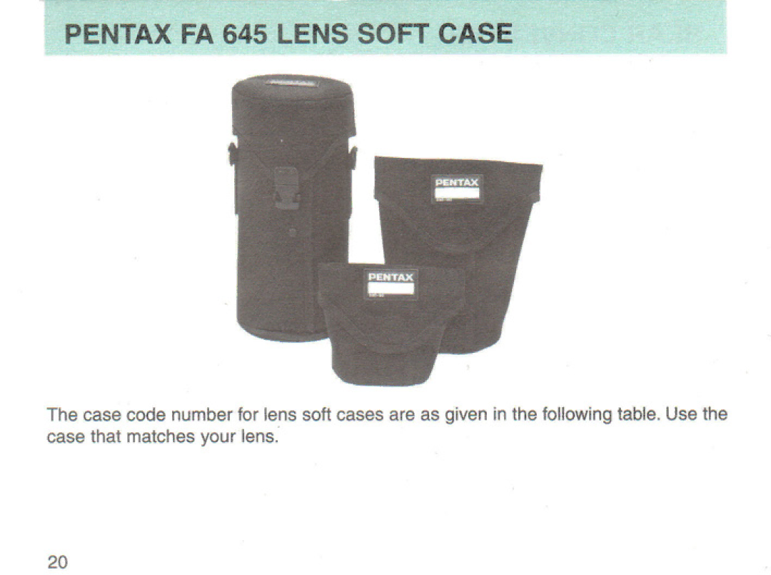 Pentax 26785, 22210 manual 