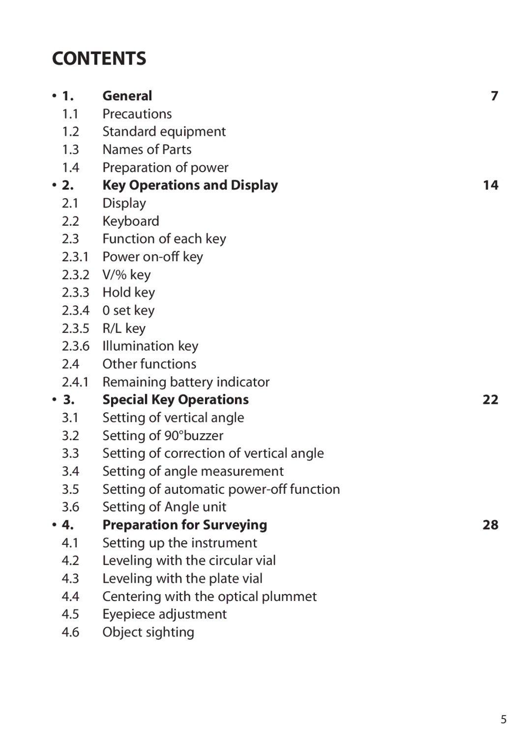 Pentax ETH-305, ETH-302, ETH-310 instruction manual Contents 