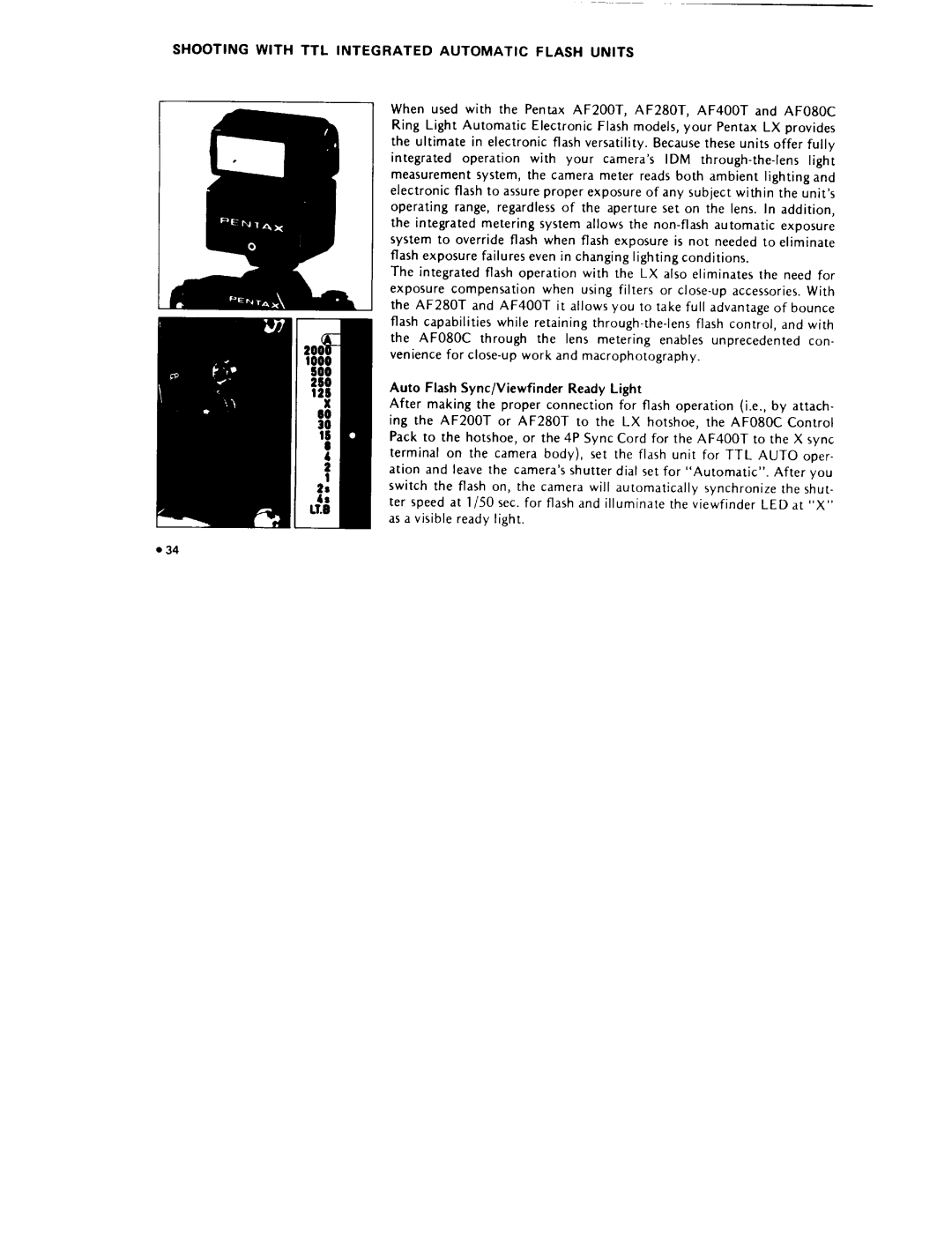 Pentax ILX manual 